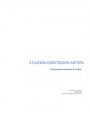 Relacion espectador-artista en el teatro