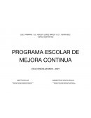 Programa escolar de mejora continua