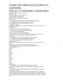 Curso de especialización en asesoría fiscal y contable avanzado
