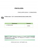 Psicología social y comunitaria