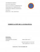 Formulacion de la estrategia