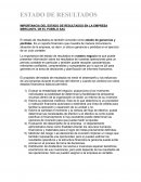 Importancia del estado de resultados en la empresa mercantil de el pueblo SAC