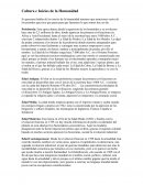 Cultura e Inicios de la Humanidad