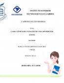 Caso clínico de un paciente con apendicitis