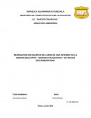 Proyecto socioproductivo reparacion de equipo de audios