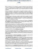 Anuncio Google ADS campaña beuty girl