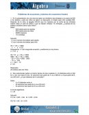 Problemas de ecuaciones y sistemas de ecuaciones lineales