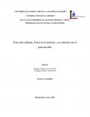 Ética del cuidado, Ética de la justicia y su relación con el patriarcado