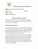 Teorías del origen de la vida