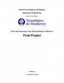 Ethics and Psychology. From Self-Knowledge to Fullfillment.