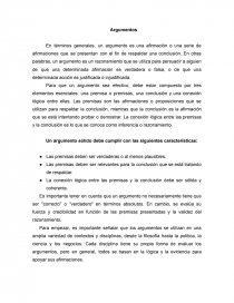 Argumentos. Página 1
