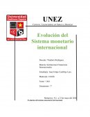 Evolución del sistema monetario internacional
