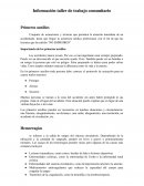 Información taller de trabajo comunitario