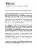 Procesal civil especial Resumen sobre los videos