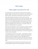 Ensayo de los video juegos