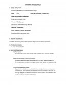 Informe Psicológico. Test - Tarjetas Bender