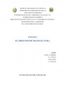 Proceso de manufactura