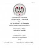 Los Derechos de Los Victimarios