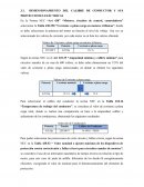 Dimensionamiento del calibre de conductor y sus protecciones eléctricas