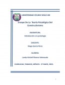 Ensayo de la teoría Psicológica Del Constructivismo