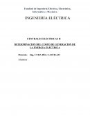 Determinación del costo de generación de la energía eléctrica