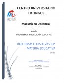 Reformas legislativas y sus implicaciones para la educación básica