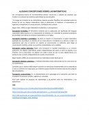 Algunas concepciones sobre las matemáticas