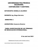 Investigación de los términos de negociación internacional
