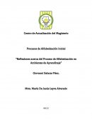 Reflexiones acerca del Proceso de Alfabetización en Ambientes de Aprendizaje