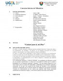 Festival de villancicos “Cantaré para ti, mi Dios”