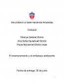 El enamoramiento y el embarazo adolecente