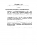 Análisis de estados financieros de leche Gloria S.A