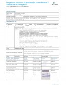 Registro de Inducción, Capacitación, Entrenamiento y Simulacros de Emergencia