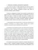 Introducción a la temática y presentación de organización