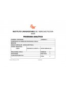 El programa de la Unidad Curricular- "Legislación Fiscal"