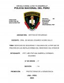 Servicios de seguridad y vigilancia de la PNP que se prestan en las instalaciones del Ministerio del Interior