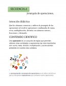 Jerarquía de operaciones. Intención didáctica