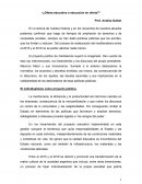 ¿Oferta educativa o educación en oferta?”