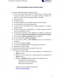 Pautas para base de datos. Página 1