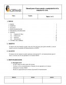 Manual para el buen manejo y manipulación de la máquina de corte