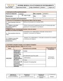 Información del Plan de Entrenamiento