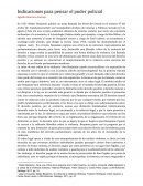 Indicaciones para pensar el poder policial