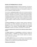 Escuela de promoción de la salud