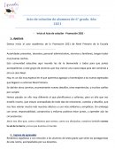 Guión acto de colación