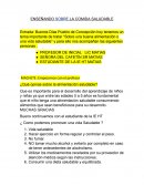 Enseñando sobre la comida saludable