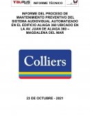 Mantenimiento preventivo del sistema audiovisual automatizado