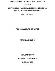 Procesamiento de datos. Página 1