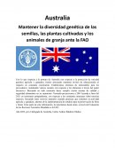 Australial. Mantener la diversidad genética de las semillas, las plantas cultivadas y los animales de granja ante la FAO