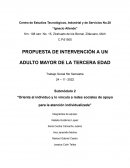Intervención con un adulto de la tercera edad