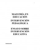 Intervención educativa